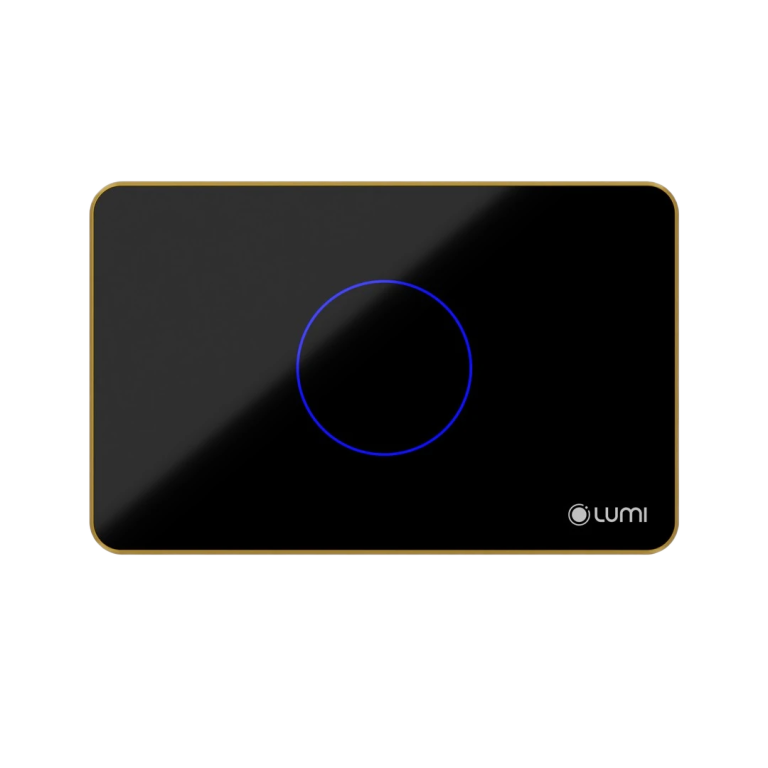 Công tắc cảm ứng Luto kính phẳng, viền thẳng – 1 nút | Chữ Nhật